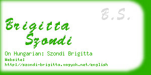 brigitta szondi business card